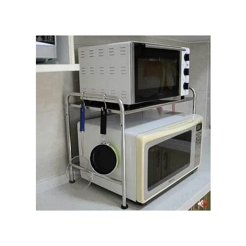 Stainless steel kitchen shelf microwave oven microwave oven