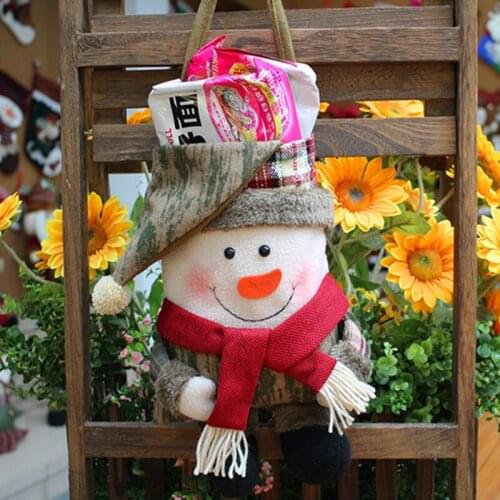 2021 Hot Cute Child Kids Christmas Candy Jar Storage Bottle Santa Bag Sweet Christmas Box Gift