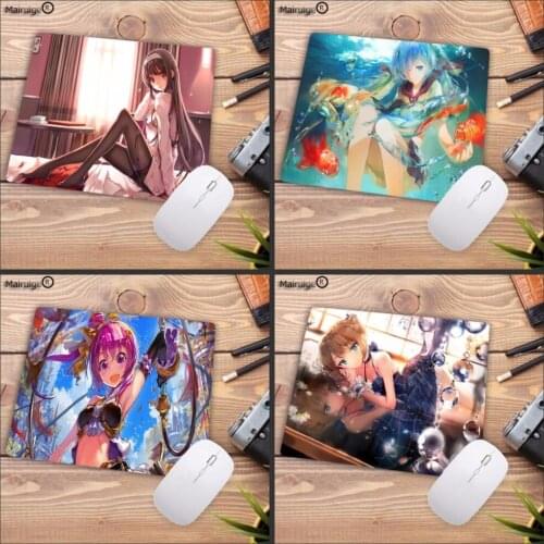 Mairuige New Arrivals Japanese Anime girls Customized laptop Gaming mouse pad Size for 180*220 200*250 250*290 Speed Mouse Pad