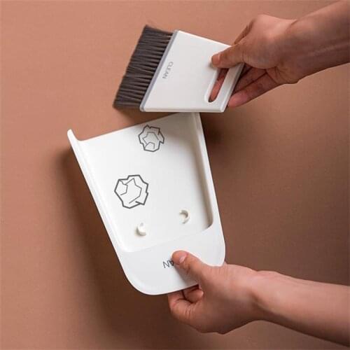 Mini Desktop Broom Dustpan Set Home Broom Sweeper Childrens Handful of Broom Broom Fan Combination Garbage Shovel