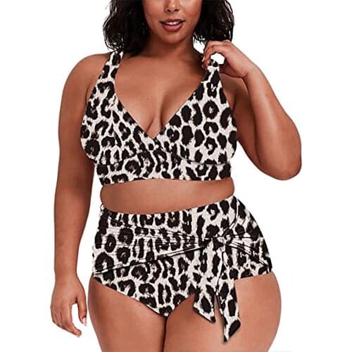 2021 European and American New Sexy Split Bikini Fat Woman 's Large Size Swimsuit Is Fashion Gift