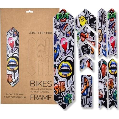 New 3D Bicycle Stickers Mountain Bike Road Bicycle Scratch-Resistant Protect Frame Removeable Protector Paster Guard Cover