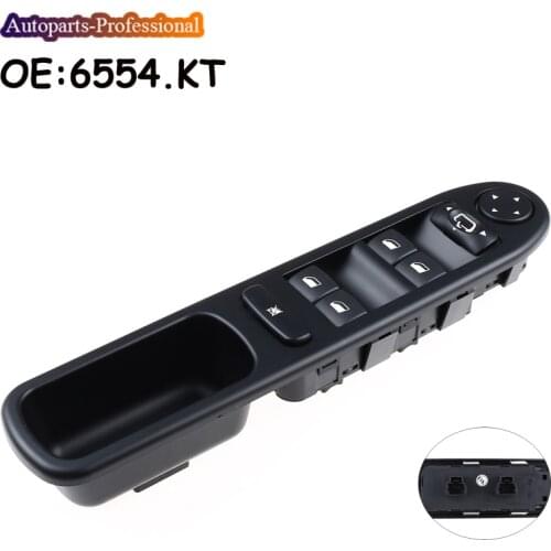 New 6554.KT Driver Side Front Window Control Switch For Peugeot 307 307CC 307SW High Quality