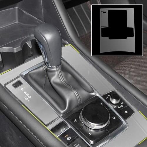 TPU Interior Console Gear Shift Panel TPU Protective Film Fit for Mazda 3 2019 2020 Accessories