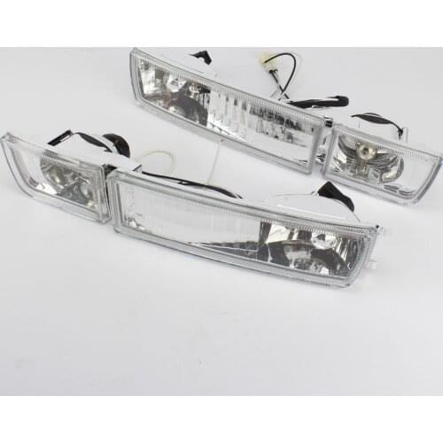 TAIHONGYU Pair Clear Front Bumper Fog Light Signal Lamp Fit for VW Golf Jetta MK3 1993-1998 1996 Vento