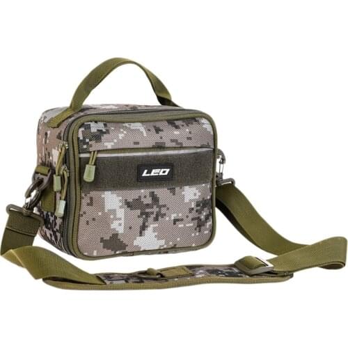 LEO Portable Multifunctional Fishing Tackle Bag Single Shoulder Crossbody Bags Fish Lures Gear Utility Storage Fishing Bag