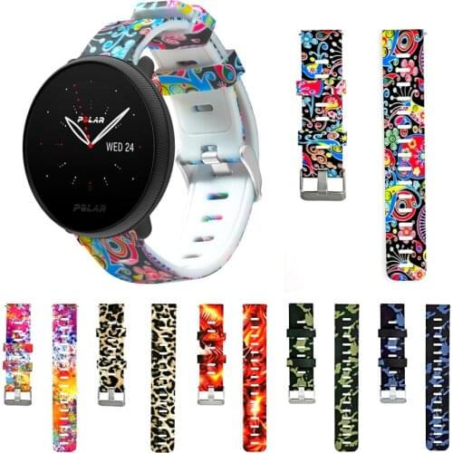 Camouflage Smart Watch Band For Polar Ignite 2 Strap Silicone Replacement Band For Polar Unite / Ignite Bracelet Wristband Belt