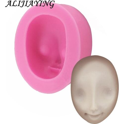 Baby Face chocolate silicone mold for cake decorating tools Girl Head Gumpaste Molds, Sugarcraft, Kitchen Gadgets D0715