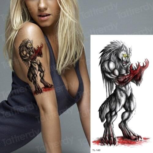 Temporary body tattoo sexy tatoo for woman temporary tattoo arm sleeves dragon wings halloween sticker body art tattoos animals