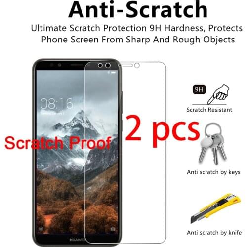 1/2pcs! Protective Glass for Huawei P20 Pro P10 Plus P9 Lite Toughed Tempered Glass Screen Protector on Huawei P8 Lite