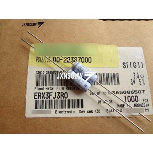 20PCS NEW Original Matsushita 5% 3W3R 5.5X15MM Fever resistance 3W 3R Metal film resistor 3R 3W 3ohm