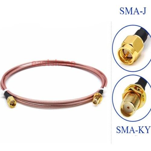 5PCS/Lot SMA-J To SMA-KY Plug Connector RF Coaxial Extension Pigtail Cable High Frequency RG316 10CM/15CM/20CM/30CM/50CM