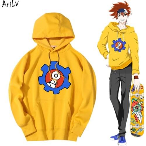 AniLV Japanese Anime SK8 the Infinity REKI Cosplay Costume SK EIGHT Hooded Top Uniform Set