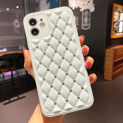 12 Pro Case Luxury Glitter Diamond Rhinestone Case for iPhone 11 Pro Max XR X XS 7 8 Plus Silicone Bling Lens Protect Cover TPU