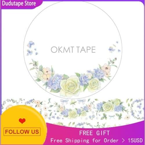 Washi Tape Flower Shadow Decoration Sticker
