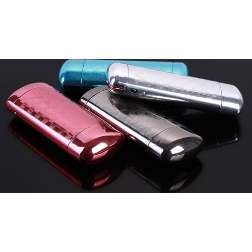 Aluminum Lattice Patterns Optical Glasses Box Solid Color Eyewear Case Push Portable Glasses Protective Box