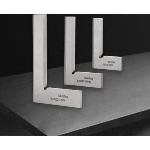 Machinist Precision Knife Square Ruler 90 Degree Right Angle Ruler Ground Steel Hardened with Knife Edge Measuring Tool