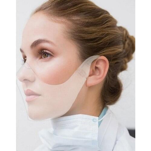 Protective Mask Anti--oil-splash Reusable Cycling Protective Cover Face Shield Anti-fog Transparent Household Kitchen Tools