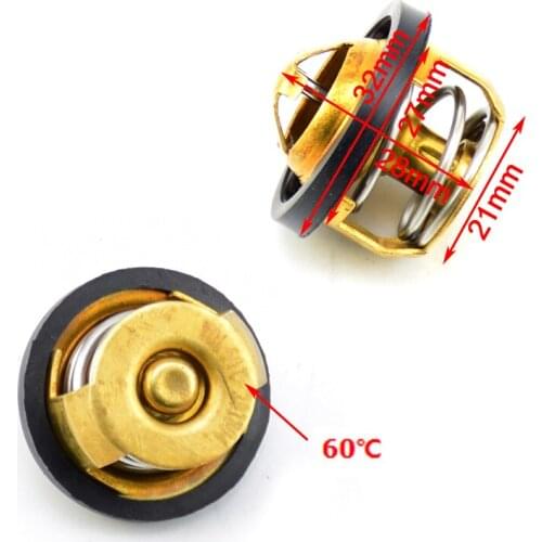 Motorcycle 60D 70D Radiator ATV Cooling water thermostat temperature Sensor valve For Quad 250cc Chinese Zongshen Longxin Lifan