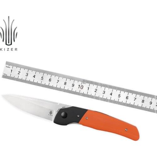 Kizer EDC Knife In-Yan V4573N2 N690 Blade Outdoor Survival Hunting Folding G10 Handle Camping Knives 2021 New Tactical Tools