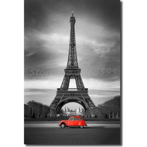 Paris Eiffeles Tower Cityscape HD Wall Art Canvas Poster And Print Canvas Painting Decorative Picture For Living Room Home Decor