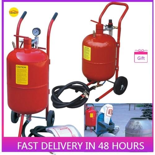 5 Gallon 20L Portable Sandblasting Machine Sandblaster Remove Rust Workpiece Cover Blasting Tool