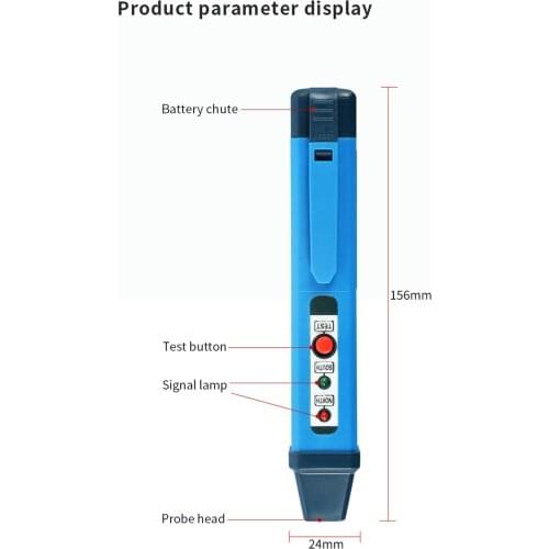 Handheld Magnetic Pole Pen Test N.S Magnetic Pole 2 LED Lights Widely Usage Identification Pen