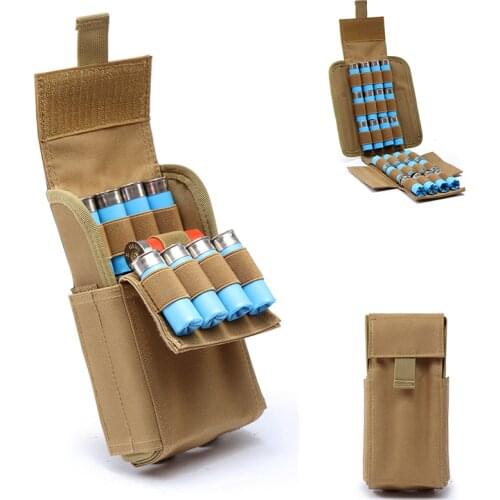 Portable Outdoor Bullet Bags Tactical Molle Waterproof 25 Round 12GA 12 Gauge Magazine Ammo Shells Bag Hunting Magazine Pouches