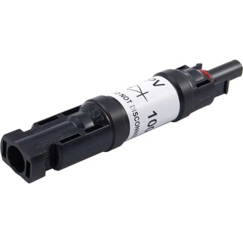 PV Fuse Connector 10A 15A 20A 30A 1000V DC Male to Female Solar Panel Connector In-Line Fuse Waterproof Holder Break Protection