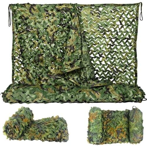 1.5X5M 1.5X7M Outdoor Camping Camouflage Net Hunting Blinds Shooting Shelter Woodland Jungle Camo Mesh Net Car Cover Sun Shelter