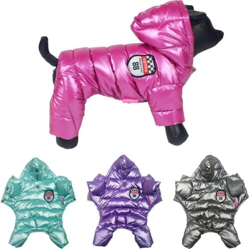 Warm Dog Clothes Winter Chihuahua Puppy Clothes Jumpsuit Dog Pet Clothes For Dog Winter Dog Clothes For Yorkies pug poodle 8-18