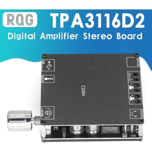 XY-C100H HIFI 100WX2 TPA3116D2 Bluetooth 5.0 High Power Digital Amplifier Stereo Board AUX USB AMP Amplificador Home Theater