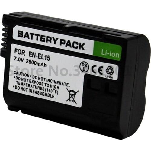 EN-EL15 Battery EN EL15 ENEL15 Camera Batteries pack For Nikon D600 D610 D600E D800 D800E D810 D7000 7100 d75