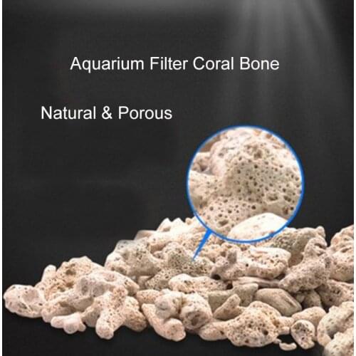 250g Natural Coral Bone Biochemical Ball Filter Media Nitrifying Bacteria House Fish Tank Clean Water Quality Materials