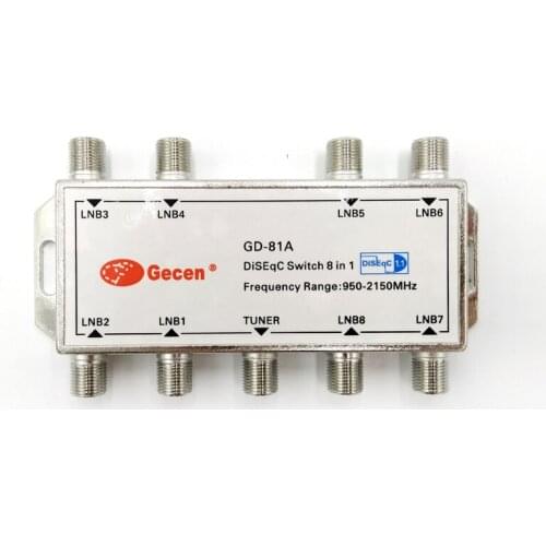 Diseqc Swithc 8 in 1 GD-81A DM500 DM800 Applicable