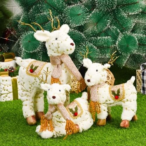 Home Decore Alpaca Snowman Doll Party Decoration 2022 New Years Gift for Children Adornos De Navidad Christmas Decorations