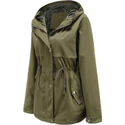 Eillysevens Women's Hooded Trench Coats