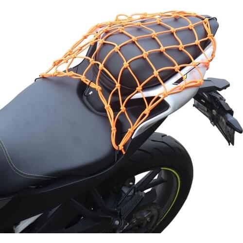 15.7''X 15.7'' Cargo Net with 6 Hooks 49 Grids Large Capacity Motorcycle Cargo Net for Motorcycle Bicycle Luggage Basket Helmet