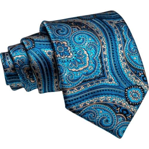JEMYGINS 21 style classic mens tie 8 cm silk jacquard tie red paisley striped tie for wedding business Gravata gift accessories