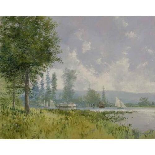 Sailing Day Thomas Kinkade HD Canvas Print Living Room Bedroom Wall Pictures Art Painting Home Decoration No Frame