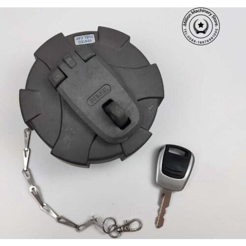 Fuel Diesel Cap With 1 Key For Hyundai R-9 excavator loader HYUNDAI DX360-9 Excavator Diesel Box Cover