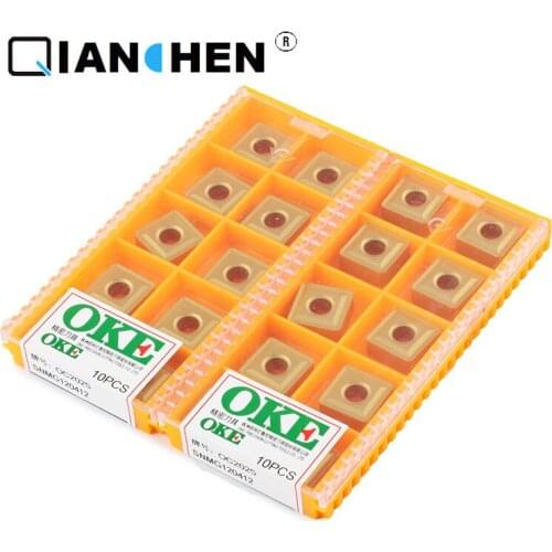 OKE 10pcs/lot High Precision High Performance High Strength CNC SNMG120412 OC2025 Industry Carbide Inserts External Turning Tool