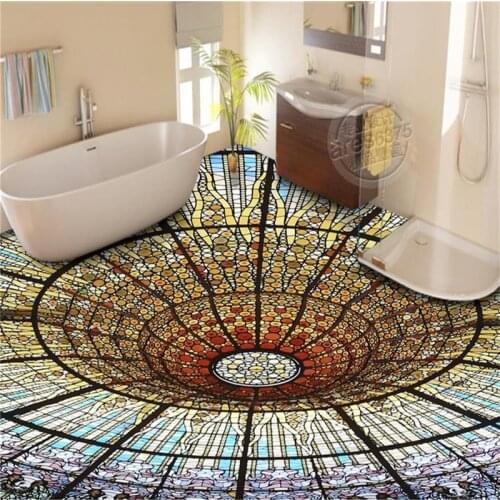 Beibehang Custom photo wallpaper/mural PVC floor wallpaper/3d wallpaper/Colorful floor stick/Bathroom/Toilet/KTV/Hotel/Kitchen