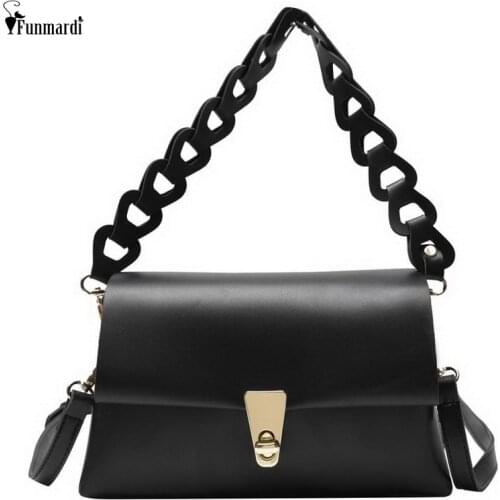 FUNMARDI Luxury Handbags Women Bags Weave Handle Tote Bags Brand Flap Crossbody Bags 2021 Soft PU Leather Shoulder Bag WLHB2444
