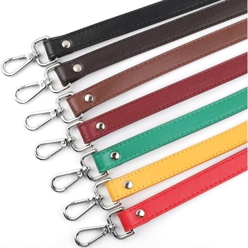 1Pair Leather Handle Replacement Bag Straps 62CM Detachable Shoulder Bags Handbag Handles Bag Accessories Parts Red Black Yellow