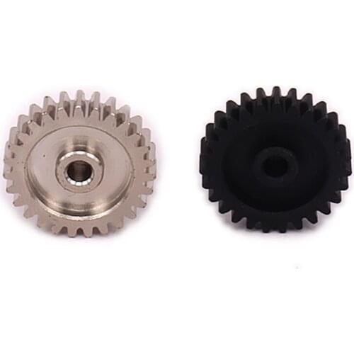 Silver/Black 1PC Steel 27t Teeth Motor Gear For Upgrading to 540 Motor For Rc Hobby Model Car 1/18 Wltoys a959 a969 a979 k929
