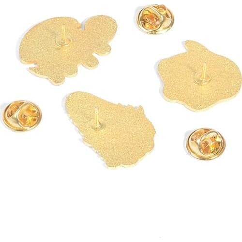 Chicken turtle flower Faceless Man Head portrait Witch Cute cartoon Brooch New Enamel Brooches Pin For Women Badge jewelry