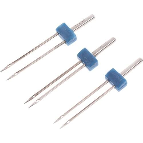 3pcs 2mm 3mm 4mm Stretch Double Twin Needle Pins Sewing Machine Needlework Tool