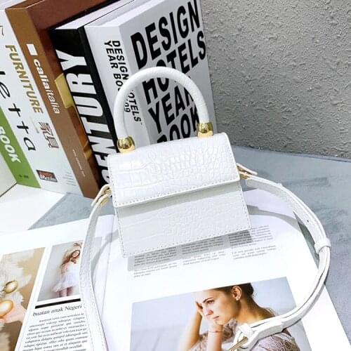 2020 Fashion Trend Women Crocodile Pattern Crossbody Handbags Vintage Classic Solid Style Shoulder Bag Stylish Tote for Ladies