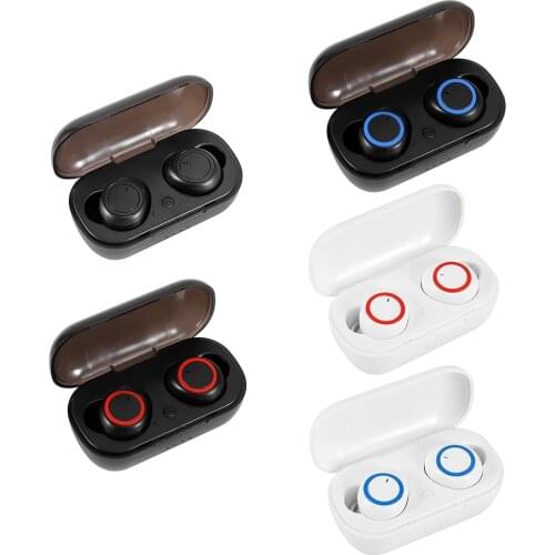Y50 TWS Stereo Earbuds with Charging Box Bluetooth-Compatible 5.0 Headphones Wireless Sports Running In-Ear Headset for Smart Ph
